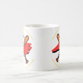Baseball und Kaffee in North Carolina Kaffeetasse (Mittel)