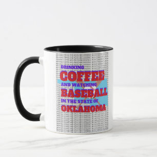 Baseball und Kaffee in Oklahoma  Tasse