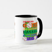 Baseball und Kaffee in Oregon Tasse (VorderseiteRechts)