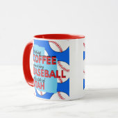 Baseball und Kaffee in Utah Tasse (Vorderseite Links)