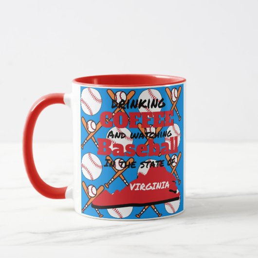 Baseball und Kaffee in Virginia Tasse (Links)