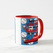 Baseball und Kaffee in Virginia Tasse (VorderseiteRechts)