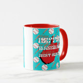 Baseball und Kaffee in West Virginia Tasse (VorderseiteRechts)