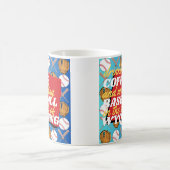 Baseball und Kaffee in Wyoming Kaffeetasse (Mittel)