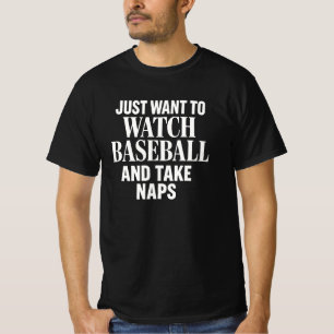 Baseball- und Nickerchen-Liebhaber-Shirt T-Shirt