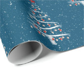 Baseball und Red Socks Weihnachtsbaum Geschenkpapier (Rolleneckpunkt)