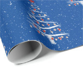 Baseball und Red Socks Weihnachtsbaum Geschenkpapier (Rolleneckpunkt)