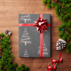 Baseball und Red Socks Weihnachtsbaum Geschenkpapier