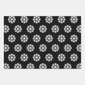 Baseball und Snowflake Rot und Schwarz Weihnachten Geschenkpapier Set (Vorderseite 3)