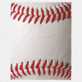 Baseball und Softball rote Naht Fleecedecke (Vorderseite)