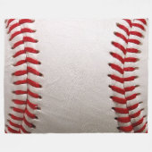 Baseball und Softball rote Naht Fleecedecke (Vorderseite (Horizontal))