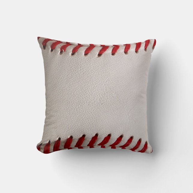 Baseball und Softball rote Naht Kissen (Vorderseite)