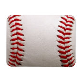 Baseball und Softball rote Naht Magnet (Horizontal)