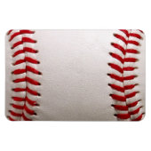Baseball und Softball rote Naht Magnet (Horizontal)