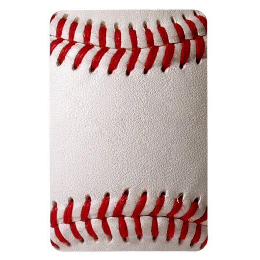 Baseball und Softball rote Naht Magnet (Vertikal)