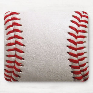 Baseball und Softball rote Naht Mousepad