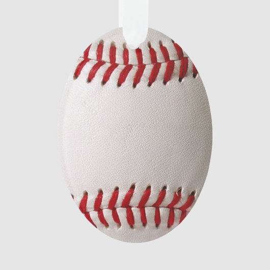 Baseball und Softball rote Naht Ornament (Vorderseite)