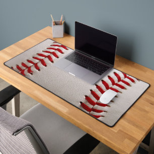 Baseball und Softball rote Naht Schreibtischunterlage