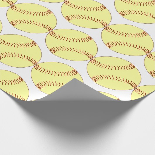 BASEBALL UND SOFTBALL (WRAP) GESCHENKPAPIER (Ecke)