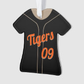 Baseball-Uniform mit Foto Ornament (Vorderseite)