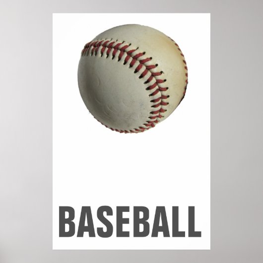 Baseball Unique Artwork Poster (Vorne)