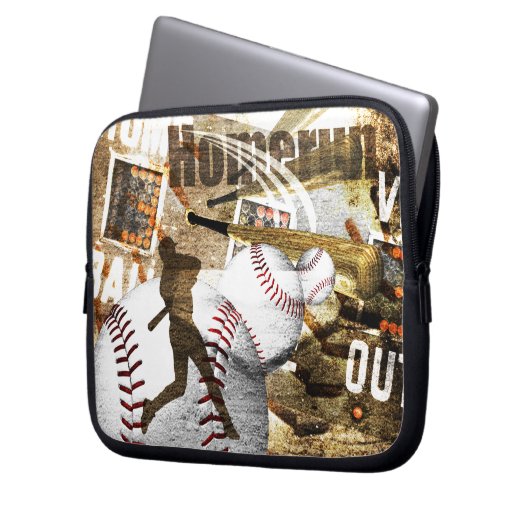 Baseball-Unterseite des 9. Laptopschutzhülle (Vorderseite Links)