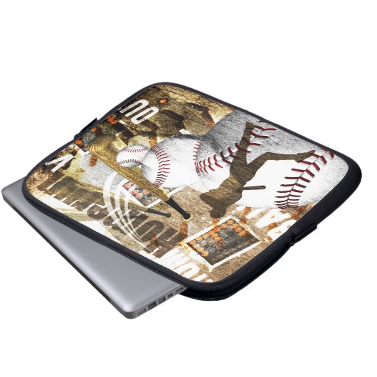 Baseball-Unterseite des 9. Laptopschutzhülle (Vorne Knopf)