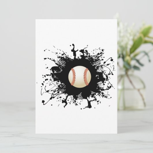 Baseball Urban Style Karte (Stehend Vorderseite)