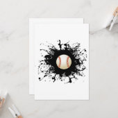 Baseball Urban Style Karte (Vorderseite/Rückseite Beispiel)