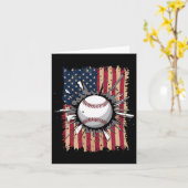 Baseball-US-Flagge Karte (Gelbe Blume)