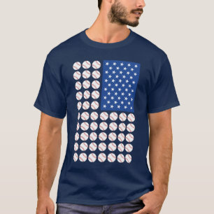 BASEBALL USA FLAG T-Shirt