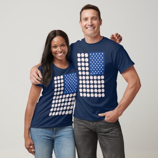 BASEBALL USA FLAG T-Shirt (Unisex)