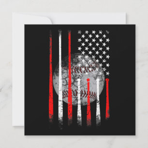 Baseball USA Flagge Amerikanische Flagge Vintage