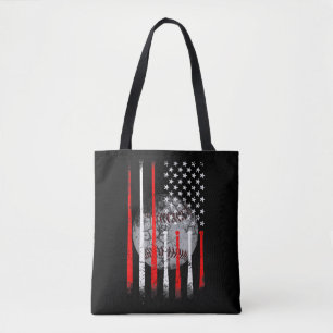 Baseball USA-Flagge Amerikanische Flagge Vintage Tasche