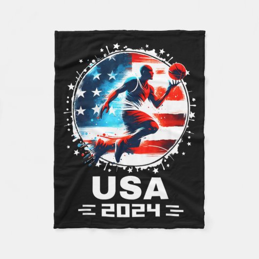 Baseball USA Flying Bisonrel 2024 Baseball USA Tea Fleecedecke (Vorderseite)