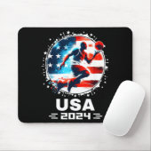 Baseball USA Flying Bisonrel 2024 Baseball USA Tea Mousepad (Mit Mouse)