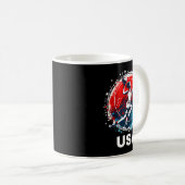 Baseball USA Go USA Team Kaffeetasse (VorderseiteRechts)