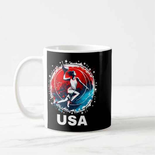 Baseball USA Go USA Team Kaffeetasse (Links)
