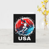 Baseball USA Go USA Team Karte (Gelbe Blume)