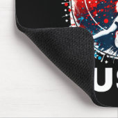 Baseball USA Go USA Team Mousepad (Ecke)