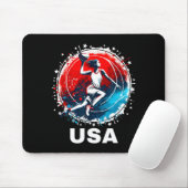 Baseball USA Go USA Team Mousepad (Mit Mouse)