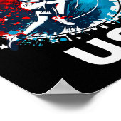 Baseball USA Go USA Team Poster (Ecke)