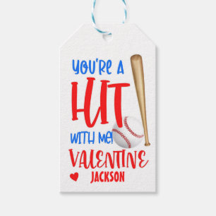 Baseball Valentine Card, Baseball Gefallen Tag Geschenkanhänger
