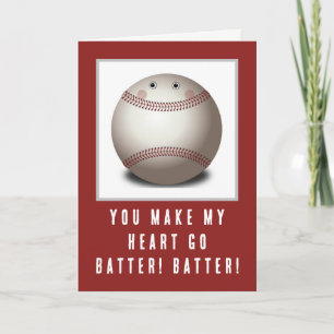 Baseball Valentine Feiertagskarte