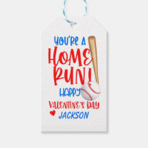 Baseball Valentine Tag