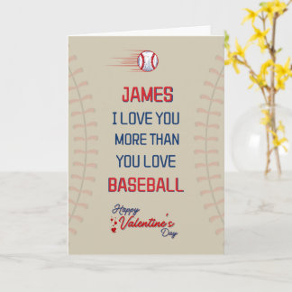 BASEBALL Valentinstag Card für ihn, Card für ihn Karte