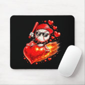 Baseball Valentinstag-Drip-Eiscreme-Team Mousepad (Mit Mouse)