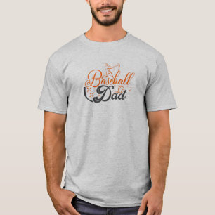 Baseball Vater 2 T - Shirt für Retro-Textentwurf