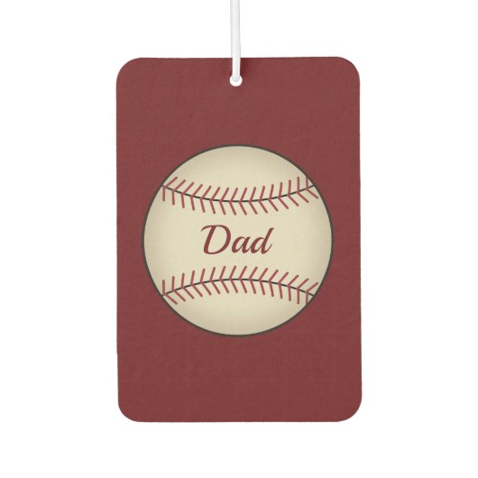 Baseball Vater Air Freshener Autolufterfrischer (Vorderseite)