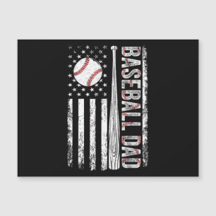 Baseball-Vater Amerikanische Flagge Patriotischer  Magnetkarte